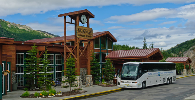 Park Connection bus at Denali National Park.