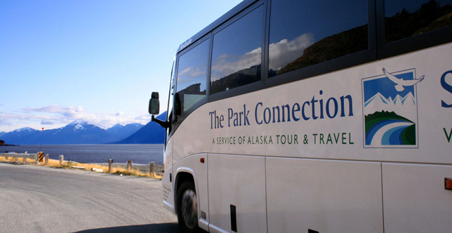 Ride the Park Connection bus line from Talkeetna to Seward.