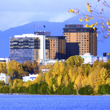 Anchorage city skyline.