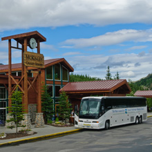 Park Connection bus at Denali Park.