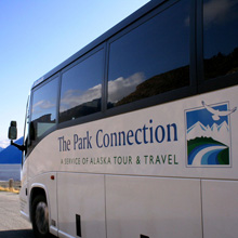 Park Connection bus on Turnagain Arm.