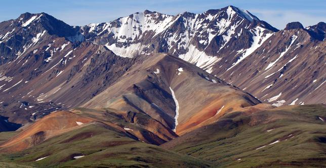 Polychrome Pass at Denali National Park.