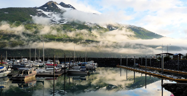 Whittier Alaska small boat harbor.